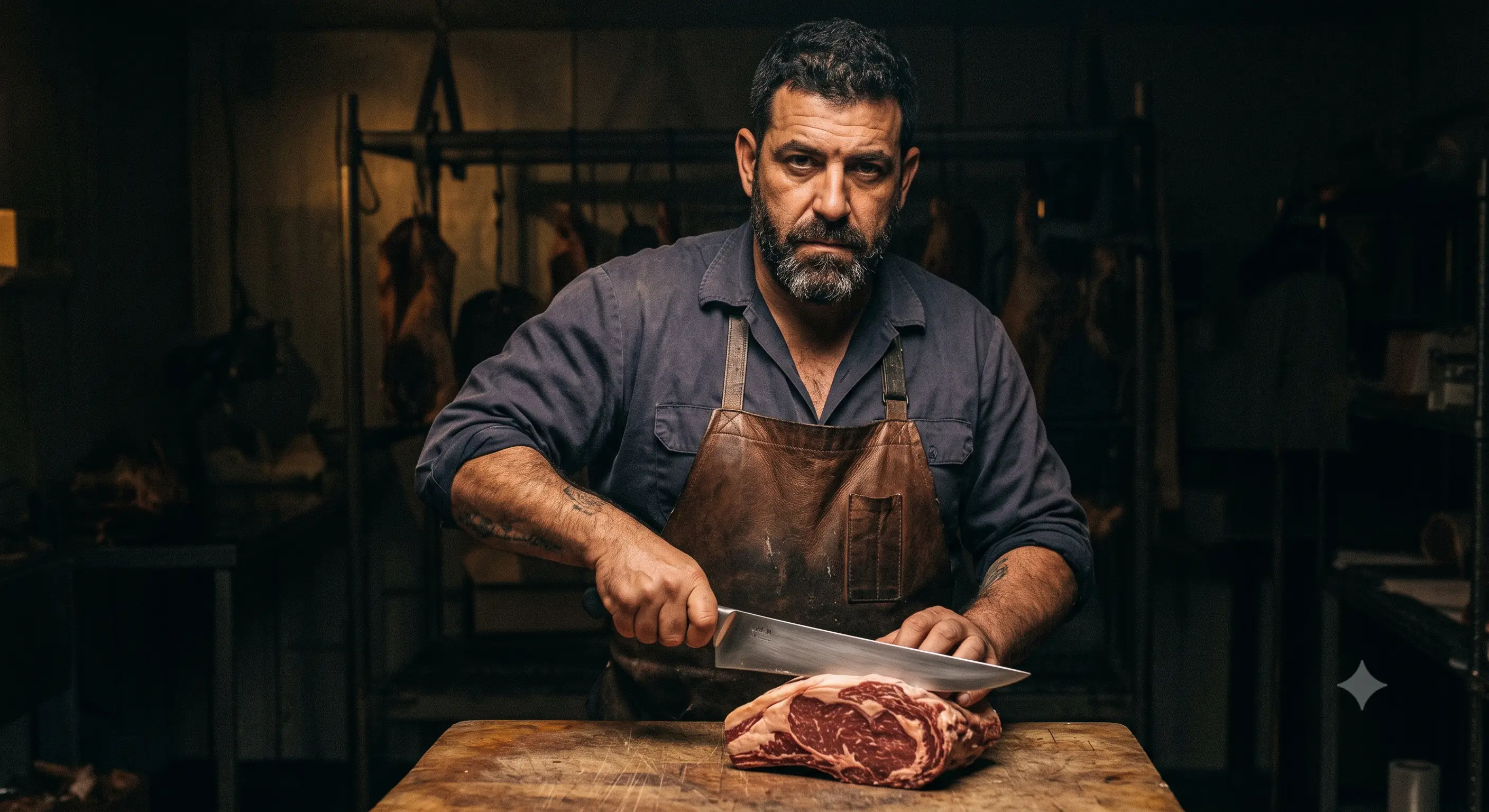 Chuletón madurado sobre la tabla del Machaca